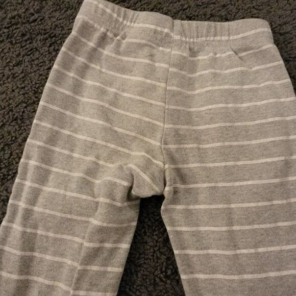 Snooze Button Boys Gray Orange Striped Snug Fitting Flame Resistant Pajama Size - Picture 4 of 5